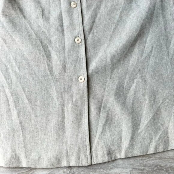 Vintage Mister Leonard Silk Flax Blend A Line Midi Skirt - Picture 10 of 15